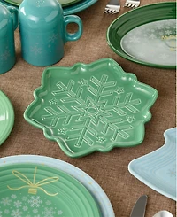Fiesta Meadow Snowflake 8" Shaped Plate, Exclusively at Macy's
