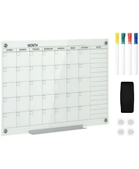 Yobtop Dry Erase Wall Calendar Glass Whiteboard
