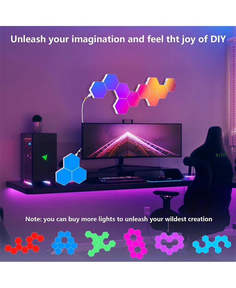 Yobtop Hexagon Lights Led Wall Panels