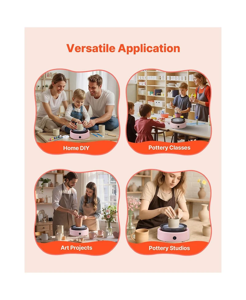 Yobtop Mini Pottery Wheel for Kids
