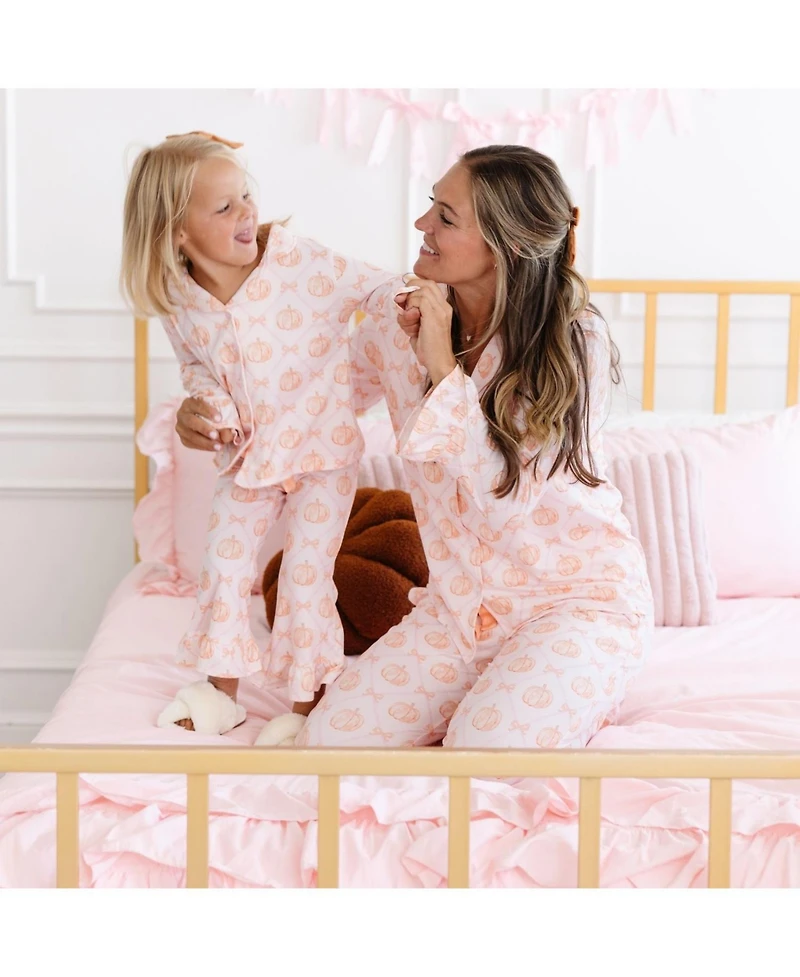 Sweet Wink Big Girls Pumpkin Trellis Lounge Set