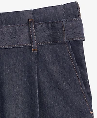 I.n.c. International Concepts Women's High-Rise Wide-Leg Belted Jeans, Macy's Exclusive