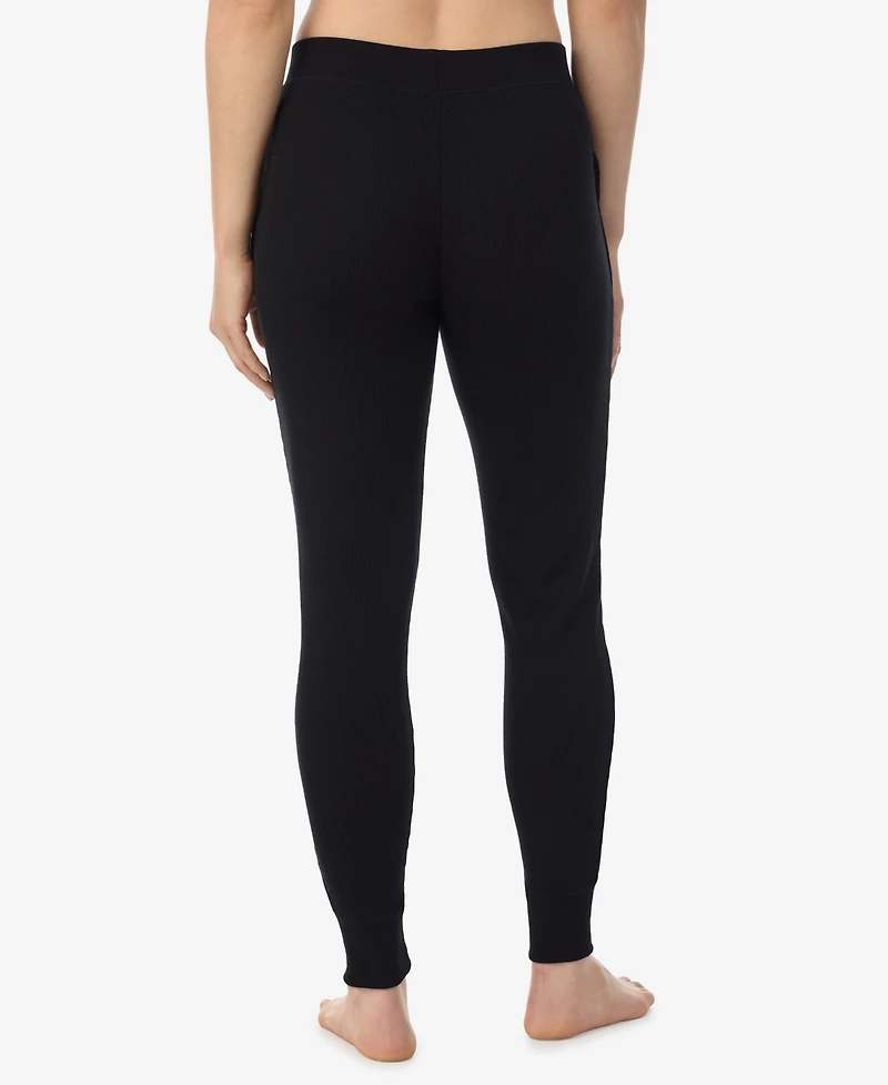 Cuddl Duds Women's Cozy Waffle-Knit Thermal Stretch Leggings