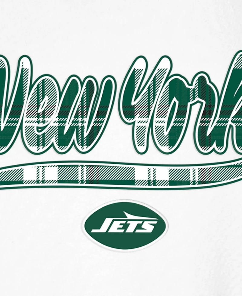 New Era Women's York Jets 3rd Down Short-Sleeve Crewneck Cotton T-Shirt
