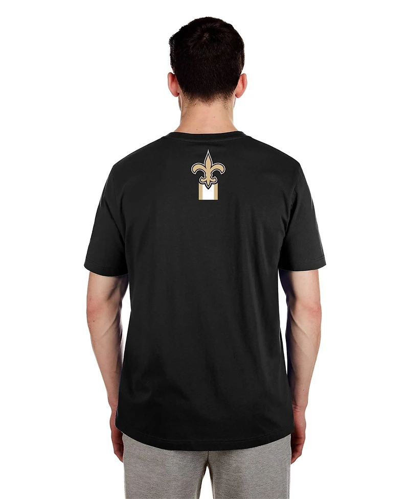New Era Men's Black Orleans Saints 3rd Down High Density Print T-Shirt