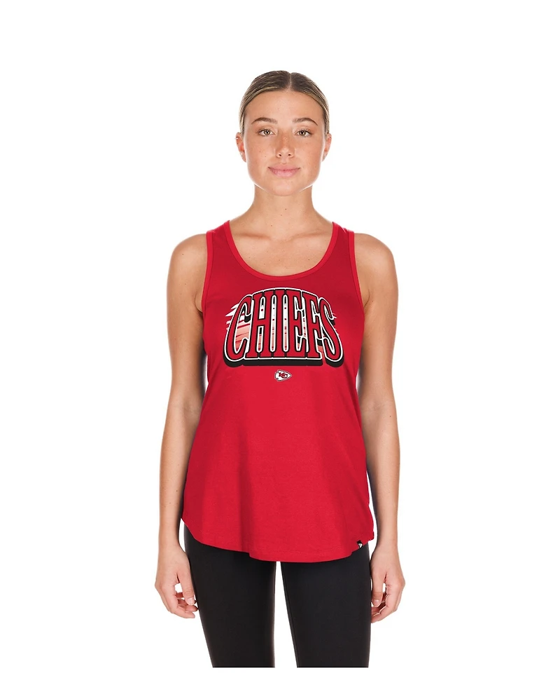 New Era Women's Kansas City Chiefs Scoop Neck Sleeveless Tank Top