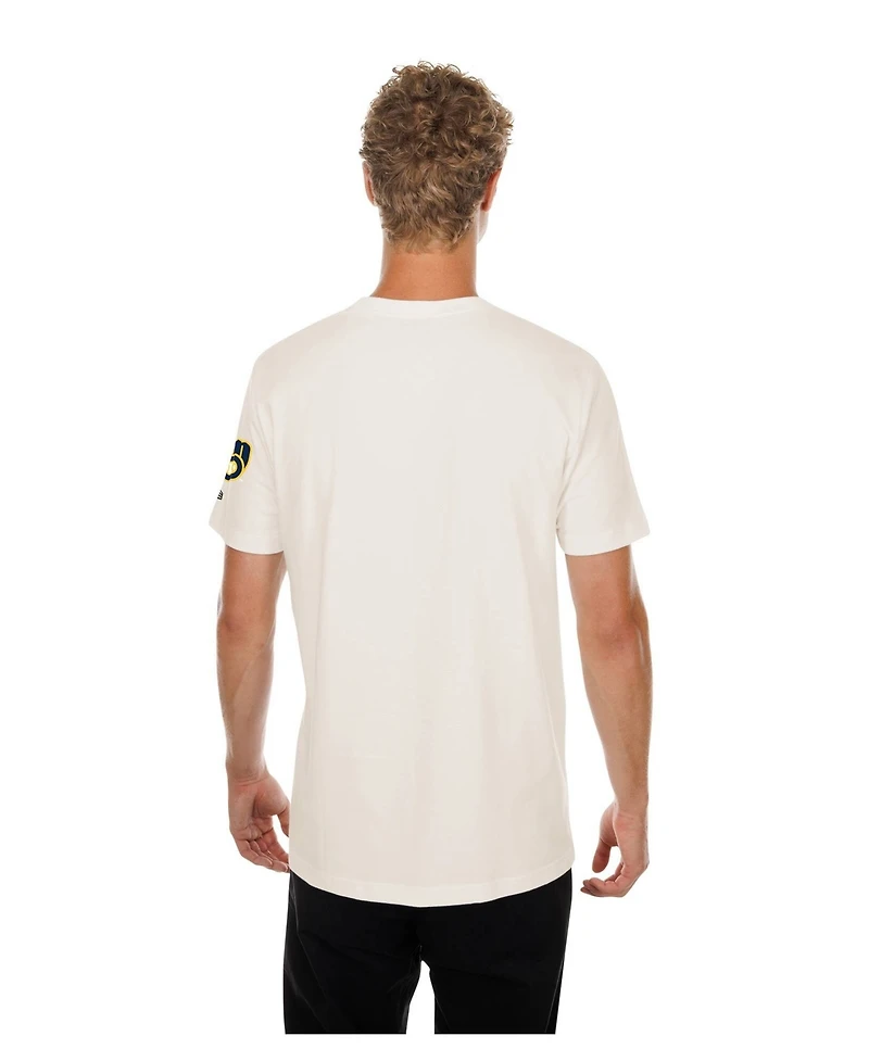 New Era Men's Natural Milwaukee Brewers Golf Mascot T-Shirt