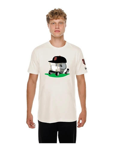 New Era Men's Natural San Francisco Giants Golf Mascot T-Shirt