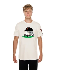 New Era Men's Natural San Francisco Giants Golf Mascot T-Shirt