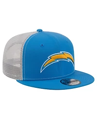New Era Men's Powder Blue Los Angeles Chargers Core Team 9FIFTY Trucker Snapback Hat
