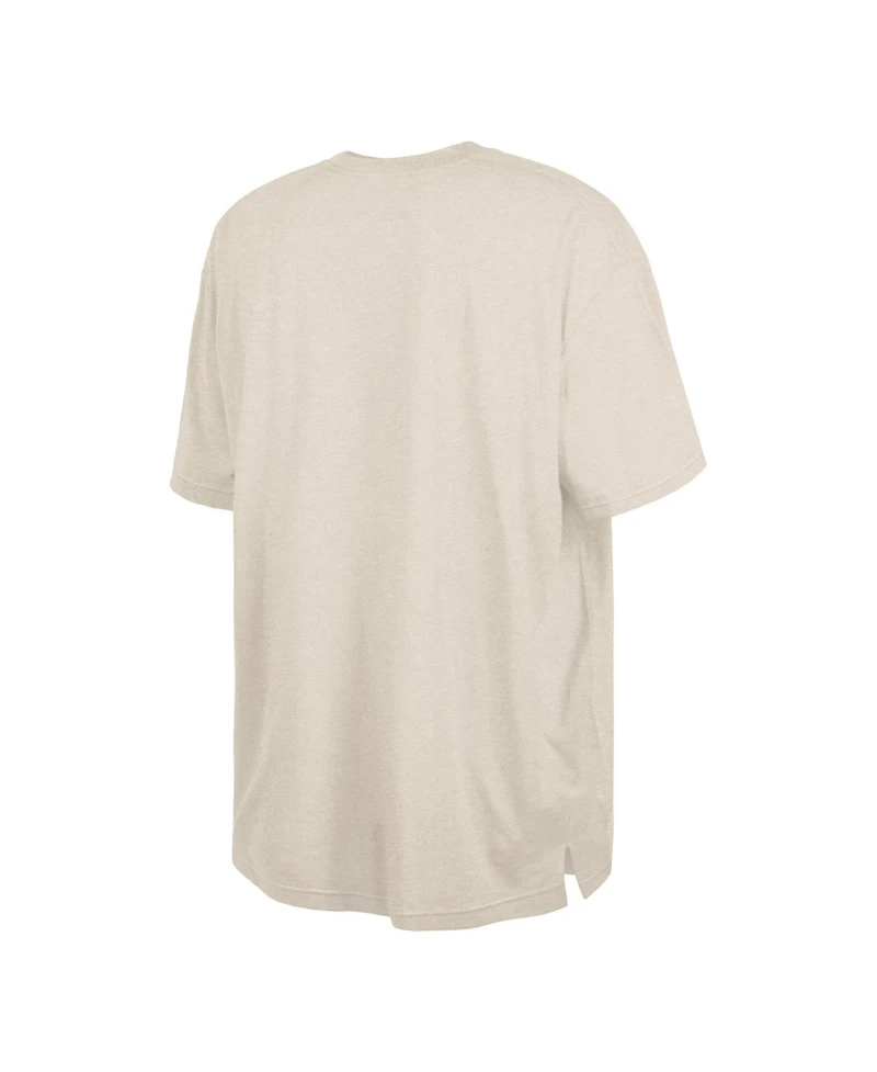 New Era Men's Cream Oakland Raiders Third Down Big Tall Historic T-Shirt