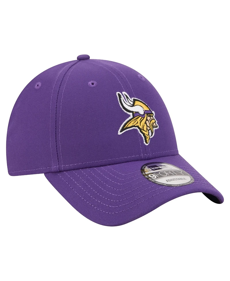 New Era Men's Purple Minnesota Vikings Core Team 9FORTY Adjustable Hat