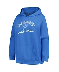 '47 Brand Women's Plus Detroit Lions Whirlwind Naomi Pullover Graphic Cotton-Blend Hoodie