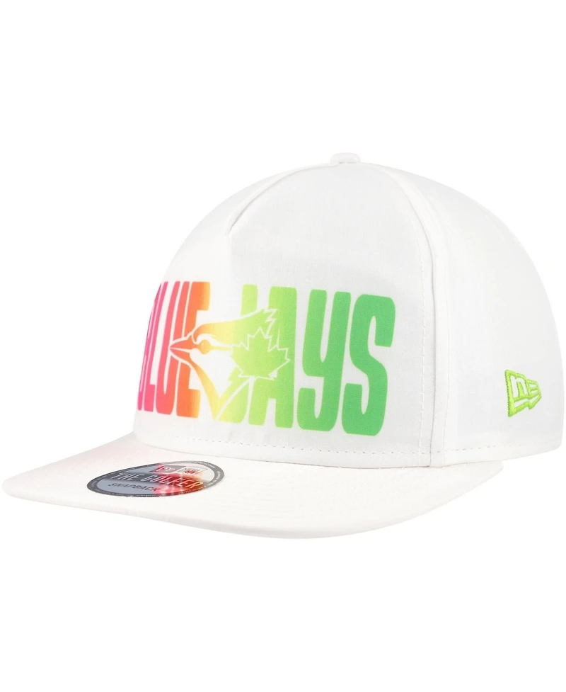 New Era Men's White Toronto Blue Jays Spring Spectrum Golfer Snapback Hat