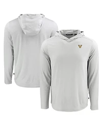 Cutter & Buck Men's Gray Vanderbilt Commodores Coastline Epic Comfort Eco Long Sleeve Hoodie T-Shirt