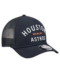 New Era Men's Navy Houston Astros Minimalist 9FORTY A-Frame Adjustable Hat
