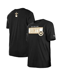 New Era Men's Black Orleans Saints 3rd Down High Density Print T-Shirt