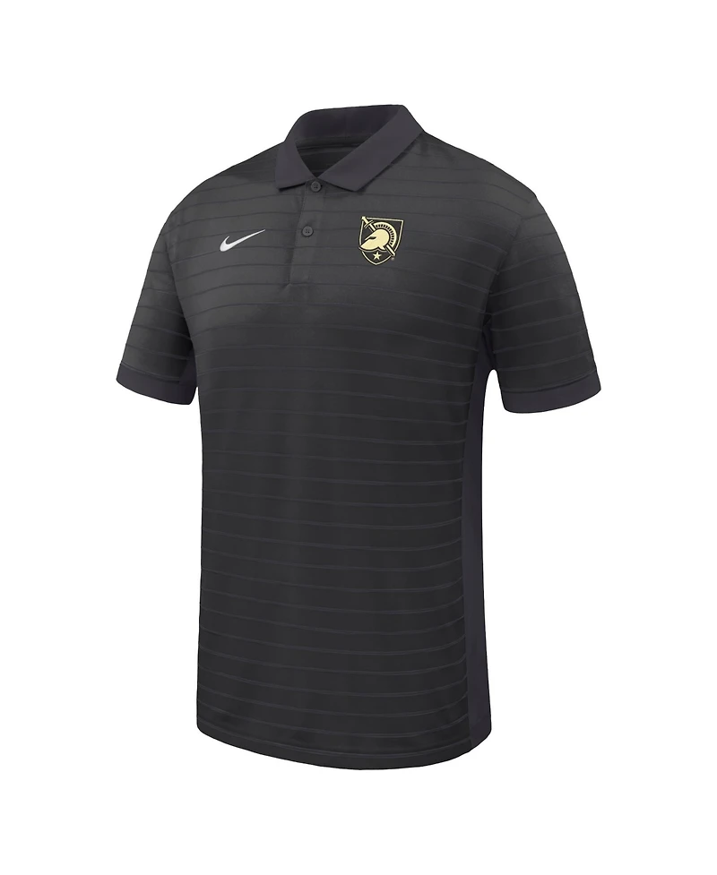 Nike Men's Black Army Knights Victory Stripe Dri-fit Polo Shirt