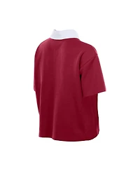 New Era Women's Washington Commanders Boxy Cropped Polo