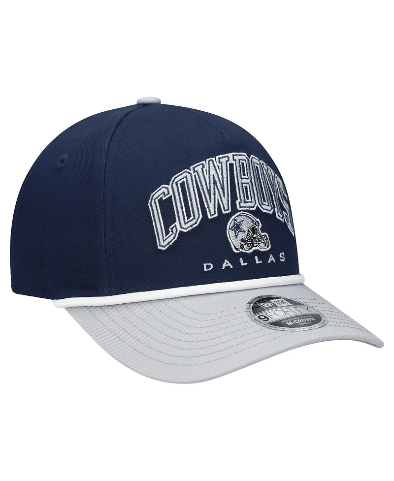 New Era Preschool Navy/Gray Dallas Cowboys Arch 9FORTY M-Crown A-Frame Coolera Adjustable Hat