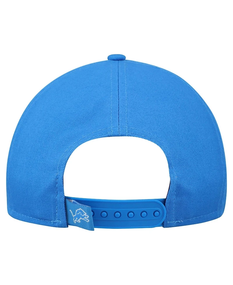 New Era Women's Blue Detroit Lions Metallic 9FORTY M-Crown A-Frame Adjustable Hat