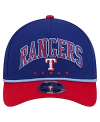 New Era Men's Royal/Red Texas Rangers Arch 9FORTY A-Frame M-Crown Adjustable Hat