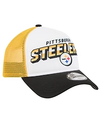 New Era Preschool White Pittsburgh Steelers 9FORTY A-Frame Adjustable Hat