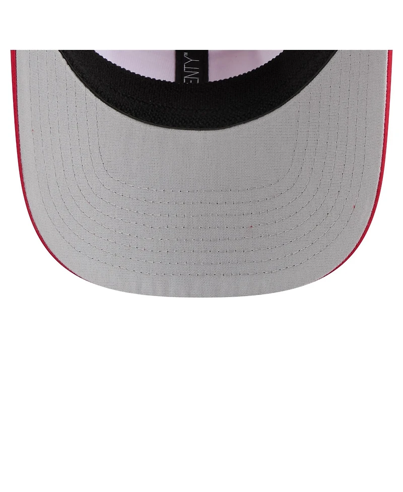 New Era Men's White/Red Los Angeles Angels Established Patch 9SEVENTY Adjustable Hat