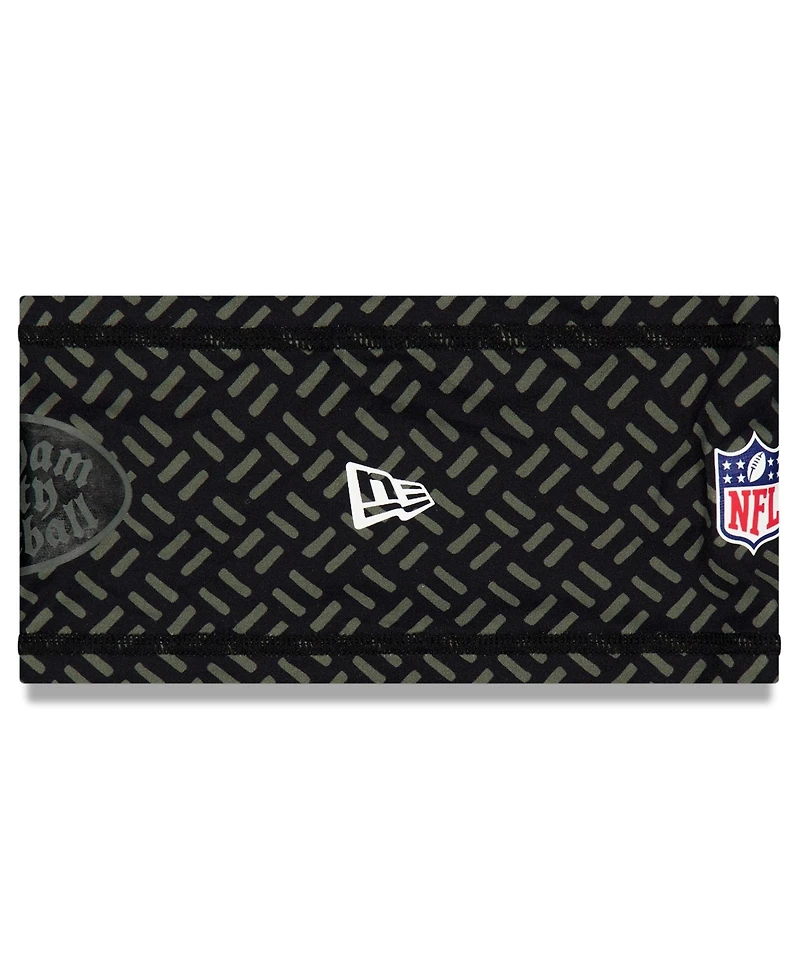 New Era Men's Black New York Jets 2025 Rivalries Collection Sideline Headband