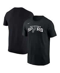 Nike Men's Black San Antonio Spurs Logo T-Shirt