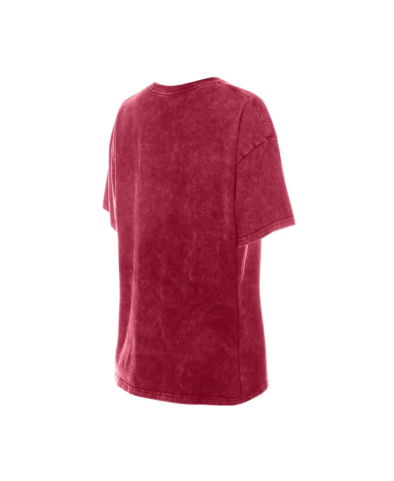 New Era Women's Washington Commanders Throwback Oversized Scoop Neck T-Shirt