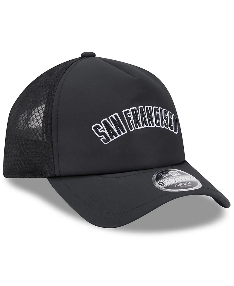 New Era Men's Black San Francisco Giants 2026 Batting Practice Alternate Apex 9FORTY Adjustable Hat