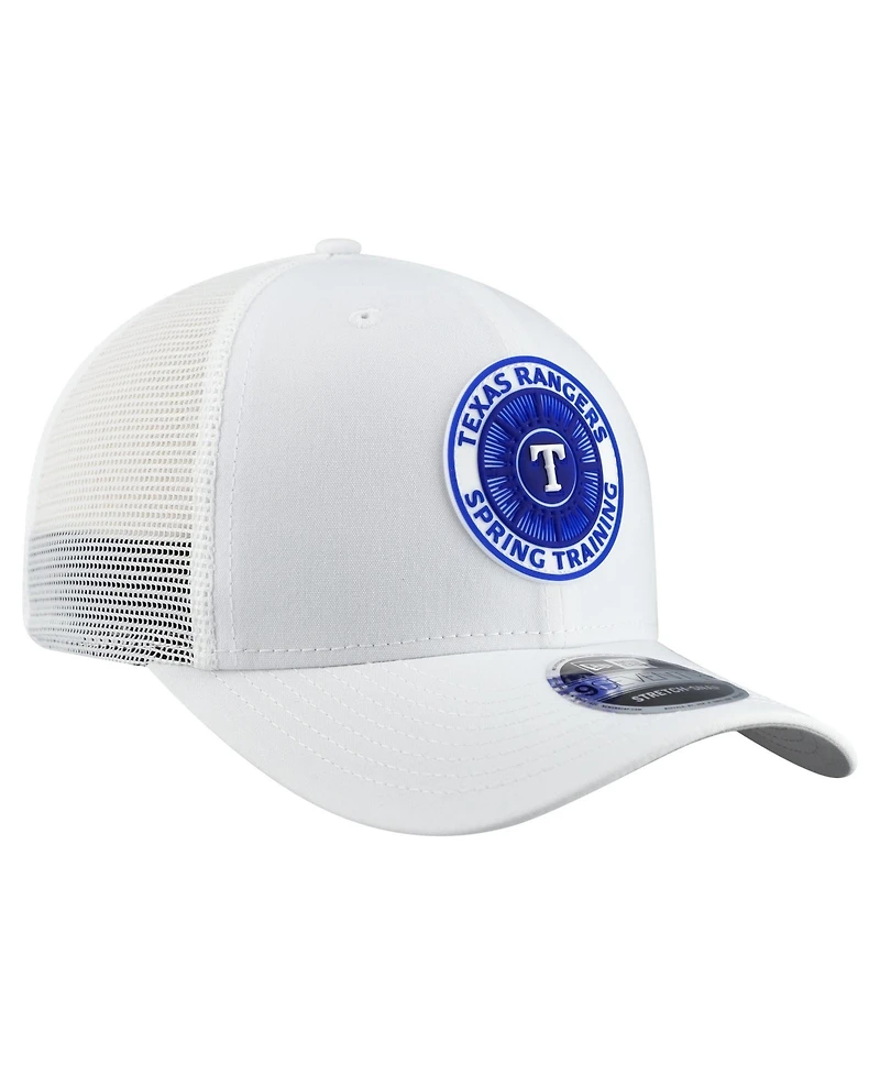 New Era Men's White Texas Rangers 2026 Spring Training Fan Pack 9SEVENTY Adjustable Trucker Hat