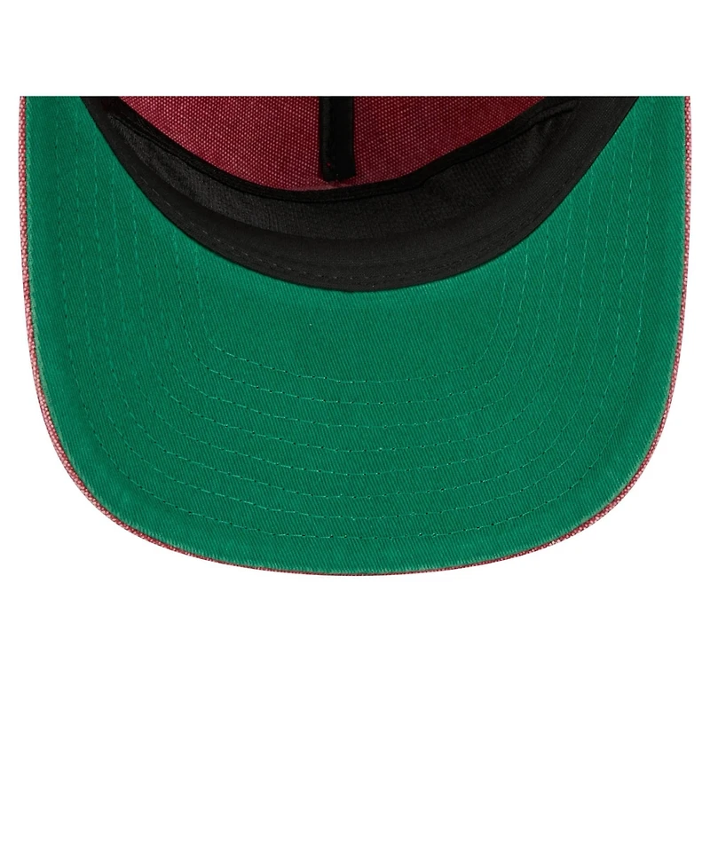 New Era Men's Red Los Angeles Angels Denim Classic 19TWENTY Adjustable Hat
