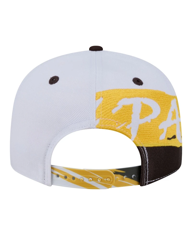 New Era Men's White/Brown San Diego Padres 9FIFTY Snapback Hat
