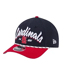 New Era Men's Navy/Red St. Louis Cardinals Team Loyal 9FORTY M-Crown Adjustable Hat