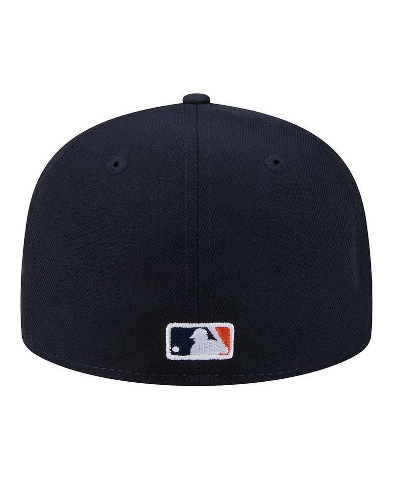 New Era Men's Navy Houston Astros Hidden Hit 59FIFTY Fitted Hat
