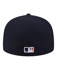 New Era Men's Navy Houston Astros Hidden Hit 59FIFTY Fitted Hat