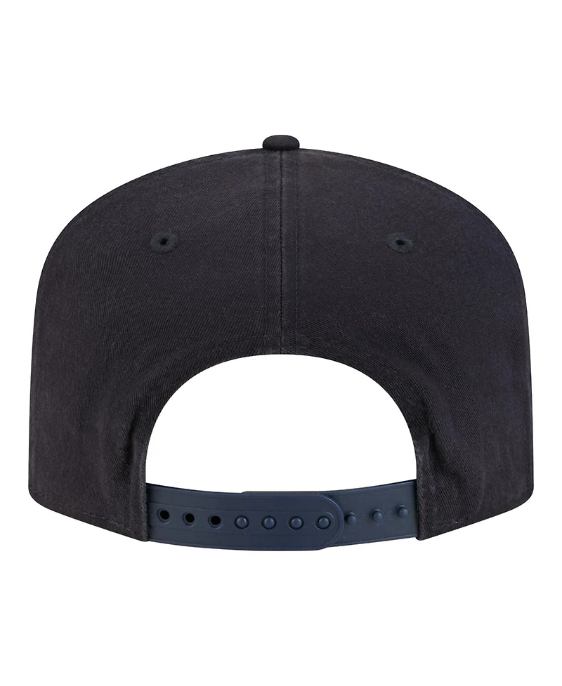 New Era Men's Navy Atlanta Braves Stacked 19TWENTY Adjustable Hat