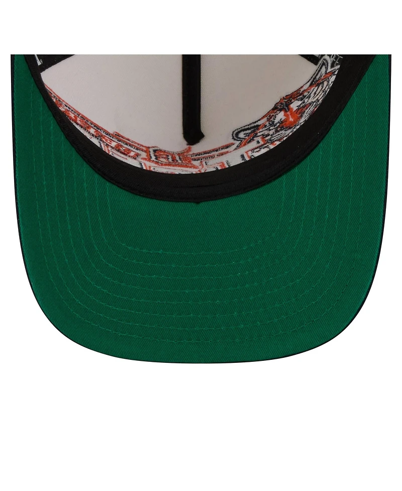 New Era Men's Cream/Navy Detroit Tigers Classic A-Frame 9FIFTY Snapback Hat