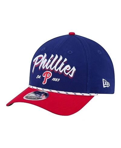 New Era Men's Royal/Red Philadelphia Phillies Team Loyal 9FORTY M-Crown Adjustable Hat