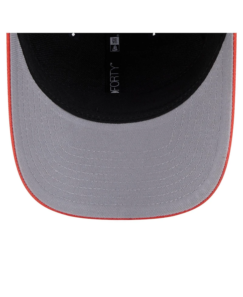 New Era Men's Navy/Orange Houston Astros Team Loyal 9FORTY M-Crown Adjustable Hat