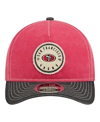 New Era Men's Scarlet/Black San Francisco 49ers 9FORTY Felt A-Frame Adjustable Hat