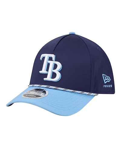 New Era Men's Navy/Light Blue Tampa Bay Rays Rope M-Crown A-Frame 39THIRTY Flex Hat