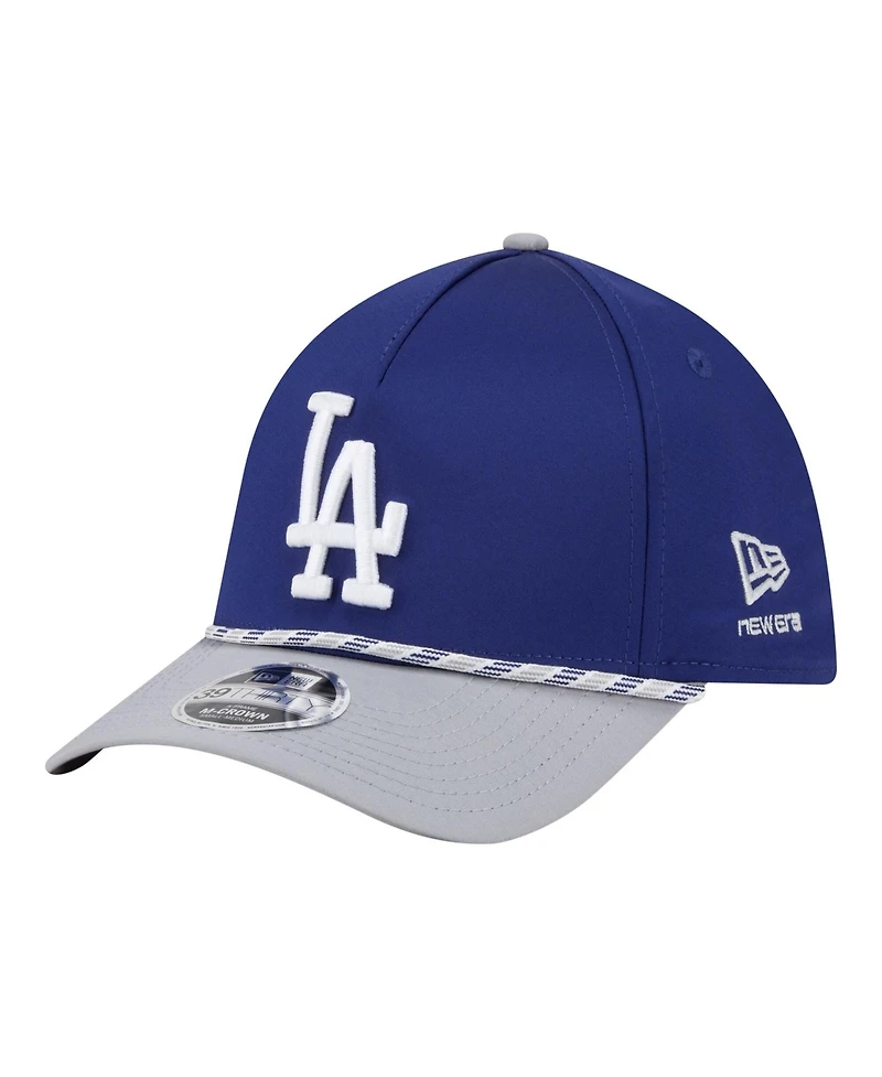New Era Men's Royal/Gray Los Angeles Dodgers Rope M-Crown A-Frame 39THIRTY Flex Hat