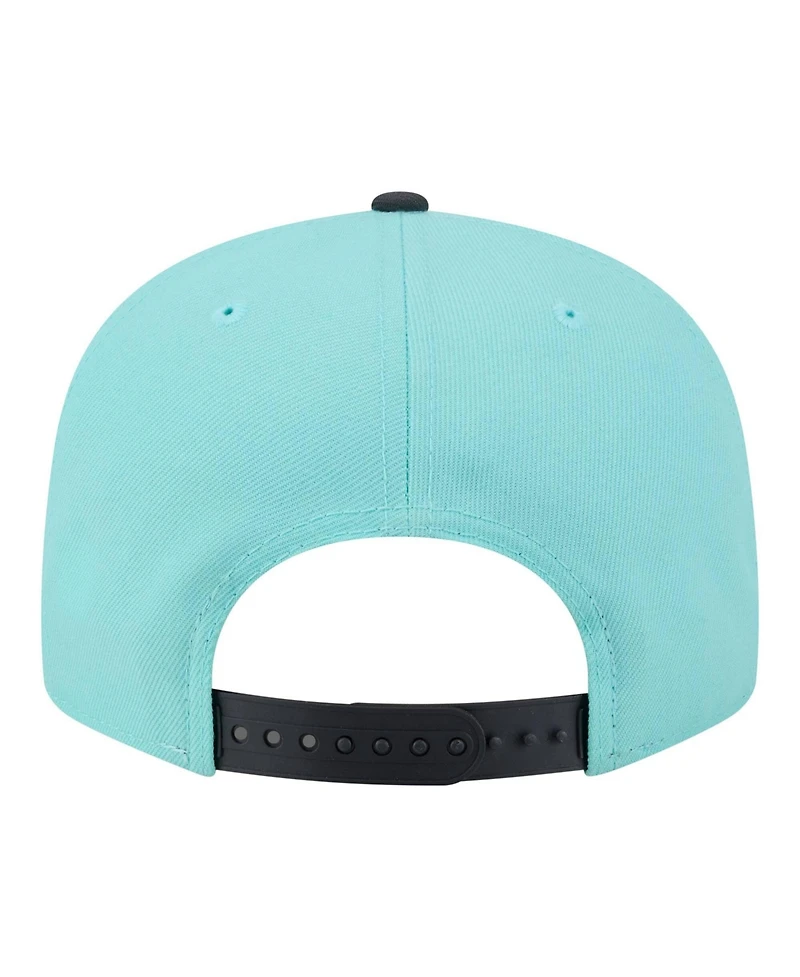 New Era Men's Turquoise/Charcoal Houston Astros Two-Tone Color Pack 9FIFTY Snapback Hat