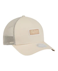 New Era Women's Light Beige St. Louis Cardinals Tonal Patch 9FORTY M-Crown A-Frame Trucker Adjustable Hat