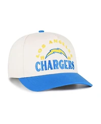 47 Brand Men's Natural Los Angeles Chargers Arcitext Hitch Adjustable Hat