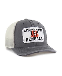 '47 Brand Men's Charcoal Cincinnati Bengals Egremont Well-Worn Adjustable Trucker Hat