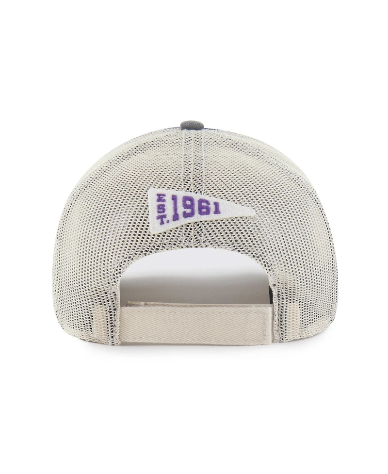 '47 Brand Men's Charcoal Minnesota Vikings Egremont Well-Worn Adjustable Trucker Hat